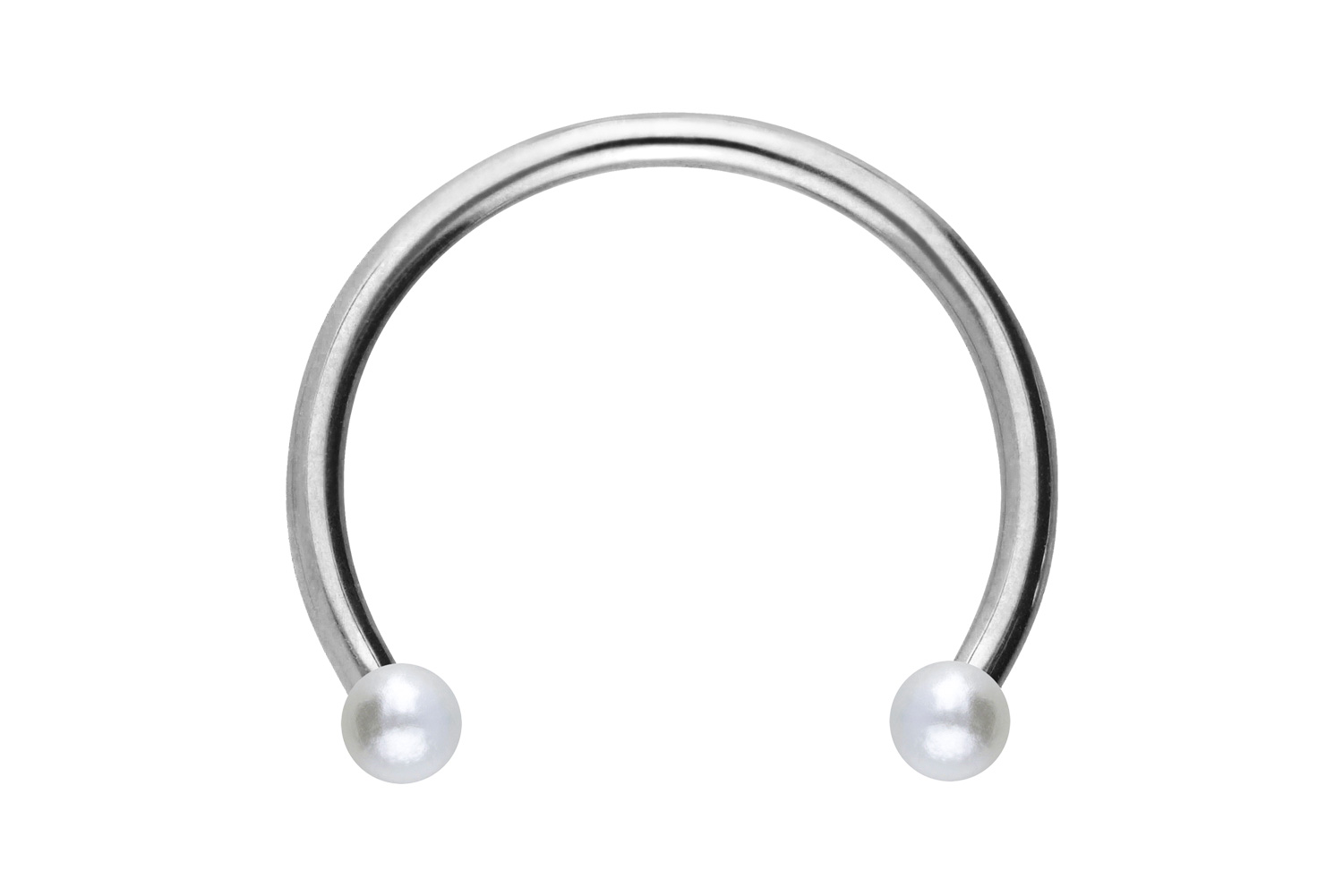 Chirurgenstahl Hufeisenring Piercing SYNTHETISCHE PERLEN